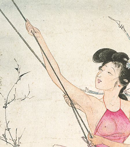 万秀-胡也佛的仕女画和最知名的金瓶梅秘戏图
